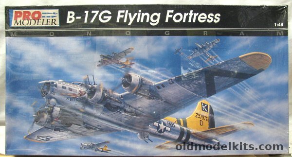 Monogram 1/48 Pro Modeler B-17G Flying Fortress - With Cheyenne Tail Section, 85-5928 plastic model kit